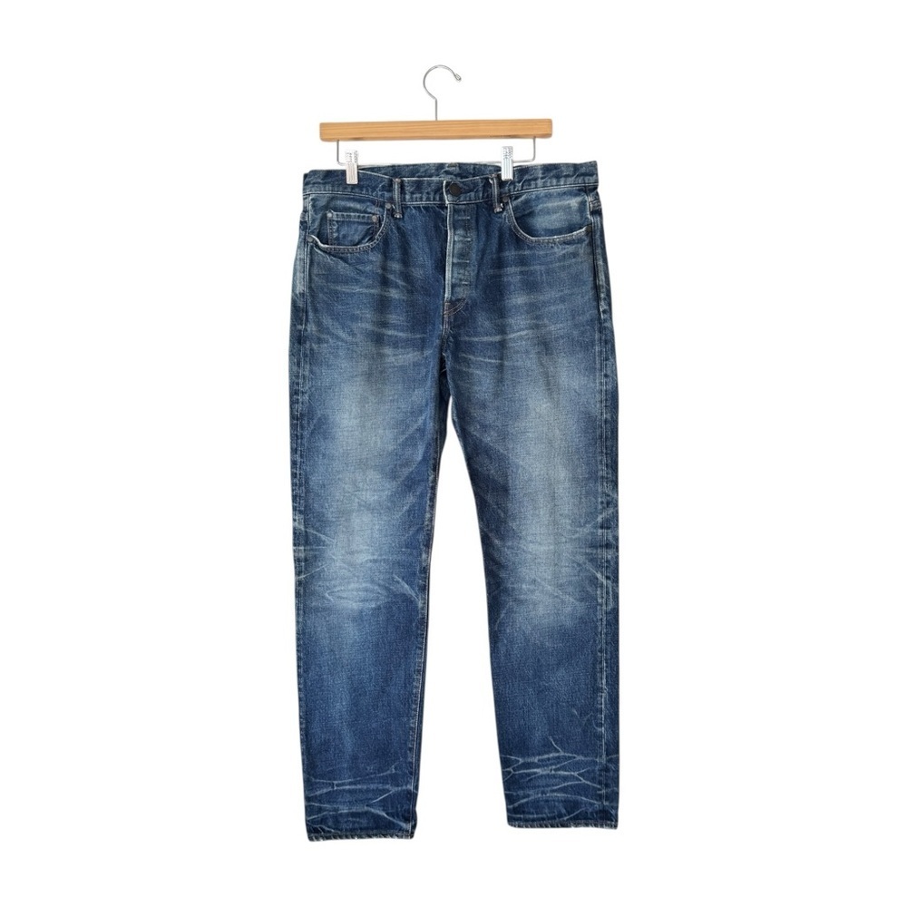 John Elliot The Daze Nimbus Mens Jeans Blue Size 36 Button Fly Luxury Designer - Picture 2 of 14